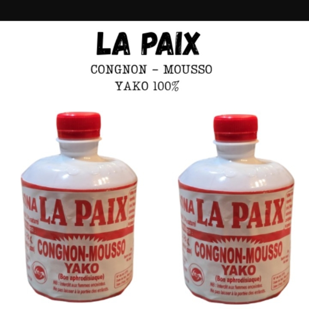 La Paix Congnon-Mousso Yako From Yvory Coast Africa Drink 100% Natural 2 Bottles